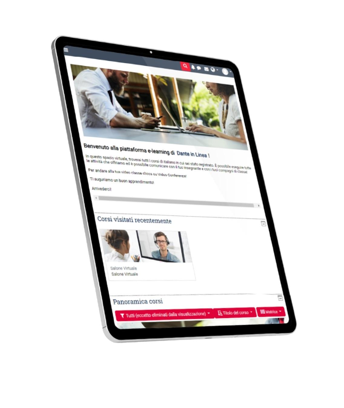 Plataforma e-learning dante in linea